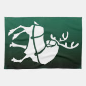 クリスマストナディアタオルカスタムホリデーティータオル キッチンタオル (横)