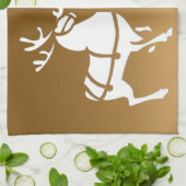 クリスマストナディアタオルカスタムホリデーティータオル キッチンタオル (折り畳み)