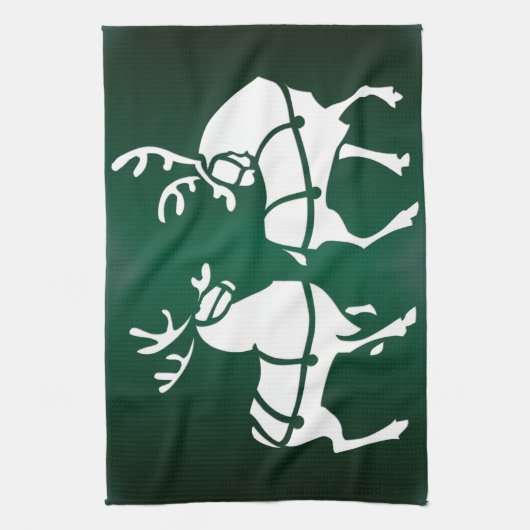 クリスマストナディアタオルカスタムホリデーティータオル キッチンタオル (縦)