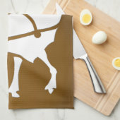 クリスマストナディアタオルカスタムホリデーティータオル キッチンタオル (四つ折り)