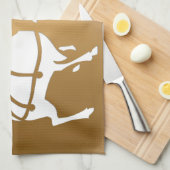 クリスマストナディアタオルカスタムホリデーティータオル キッチンタオル (四つ折り)