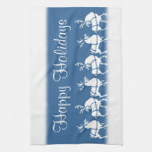 クリスマストナディアタオルカスタムホリデーティータオル キッチンタオル (縦)