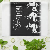 クリスマストナディアタオルカスタムホリデーティータオル キッチンタオル (折り畳み)