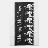 クリスマストナディアタオルカスタムホリデーティータオル キッチンタオル (縦)