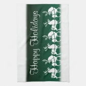 クリスマストナディアタオルカスタムホリデーティータオル キッチンタオル (縦)