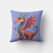 クリスマストナディアドラゴン抽象芸術スタイリッシュ漫画 クッション (裏面)
