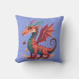 クリスマストナディアドラゴン抽象芸術スタイリッシュ漫画 クッション