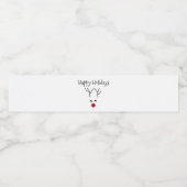 クリスマストナディアハッピーホリデー ペットボトルラベル (シングルラベル)