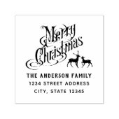 クリスマストナディアファミリー名差出人住所 セルフインキングスタンプ (デザイン)