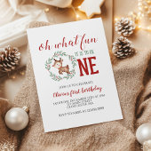 クリスマストナディアファースト誕生日 招待状