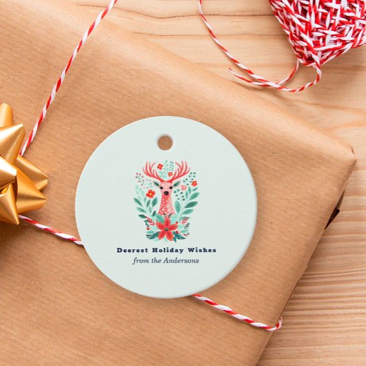 クリスマストナディアフローラミントホリデー フェイバータグ