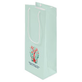 クリスマストナディアフローラミントホリデー ワインギフトバッグ (正面アングル)