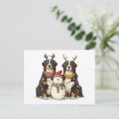 クリスマストナディアベルネーズマウンテンドッグ シーズンポストカード (スタンド正面)