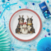 クリスマストナディアベルネーズマウンテンドッグ ペーパープレート (パーティー)