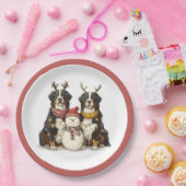 クリスマストナディアベルネーズマウンテンドッグ ペーパープレート (パーティー)