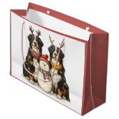 クリスマストナディアベルネーズマウンテンドッグ ラージペーパーバッグ (正面アングル)