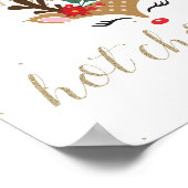 クリスマストナディアホットチョコレートバー金ゴールド ポスター (角)