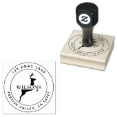 クリスマストナディアホリデーアドレス ラバースタンプ (押印)