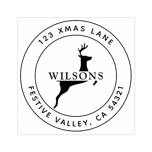 クリスマストナディアホリデーアドレス ラバースタンプ (インプリント)