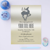 クリスマストナディアホリデーパーティーイベントフライヤー チラシ (シングル)