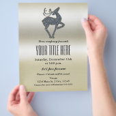 クリスマストナディアホリデーパーティーイベントフライヤー チラシ (手)