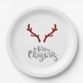 クリスマストナディアホリデー紙プレート ペーパープレート (正面)