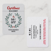 クリスマストナディアミスタントーリース装飾品 割引カード (正面/裏面)