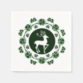 クリスマストナディアラウンド紙 スタンダードカクテルナプキン (正面)