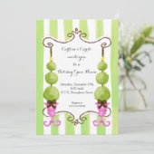 クリスマストピアリーオープンハウス招待状/フォトカード 招待状 (スタンド正面)