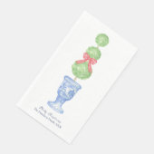 クリスマストピアリーコケットチノイスリーゲストタオル (コーナー)