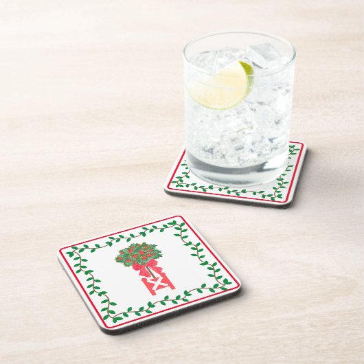 クリスマストピアリーホリーベリーツリートピアリーベフ コースター (右側)