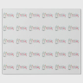 クリスマストメンテ格言 ラッピングペーパー (フラット)