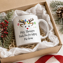 クリスマストラの成長に貢献してくれてありがとう コーヒーマグカップ