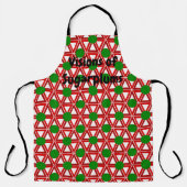クリスマストライアングルキルト エプロン (正面)