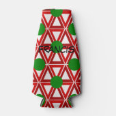 クリスマストライアングルキルト ボトルクーラー (正面)