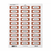 クリスマストライアングルキルト ラベル (フルシート)