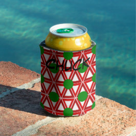 クリスマストライアングルキルト 缶クーラー