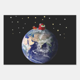 クリスマストライパックラッピング紙シート ラッピングペーパーシート