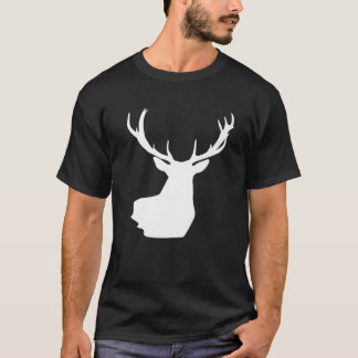 クリスマストラインハンター鹿肉狩猟トナカイ Tシャツ