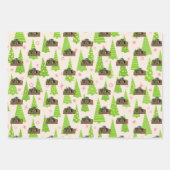 クリスマストラクターファーム機器 ラッピングペーパーシート (正面)