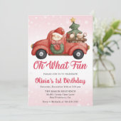 クリスマストラックああ何おもしろい誕生日パーティー 招待状 (スタンド正面)