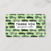 クリスマストラックお客様注文QRコード 名刺 (正面)