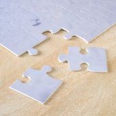 クリスマストラックに座って雪の中のシュナウザー犬 ジグソーパズル (側面)