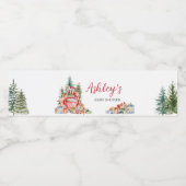 クリスマストラックのバンドル喜び赤ちゃんシャワー ペットボトルラベル (シングルラベル)