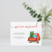 クリスマストラックの新しいホームの発表 ポストカード (スタンド正面)