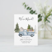 クリスマストラックの移動告知引っ越しました 案内ポストカード (スタンド正面)