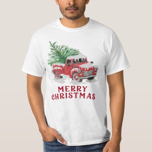 クリスマストラックのTシャツ Tシャツ (正面)