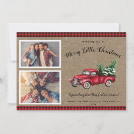 クリスマストラックツリー2フォトクリスマスカード カード