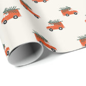 クリスマストラックホワイト ラッピングペーパー (ロールコーナー)