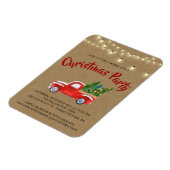 クリスマストラックメリーがクリスマスのパーティー マグネット (左側)